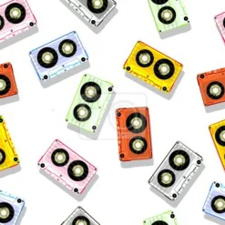 Tapeta: Kolorowe kasety magnetofonowe