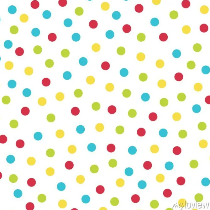 Tapeta: Kolorowe kropki szwu