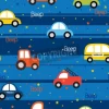 Tapeta: Kolorowych zabawkarskich pojazdów bezszwowy wzór dla tkanina