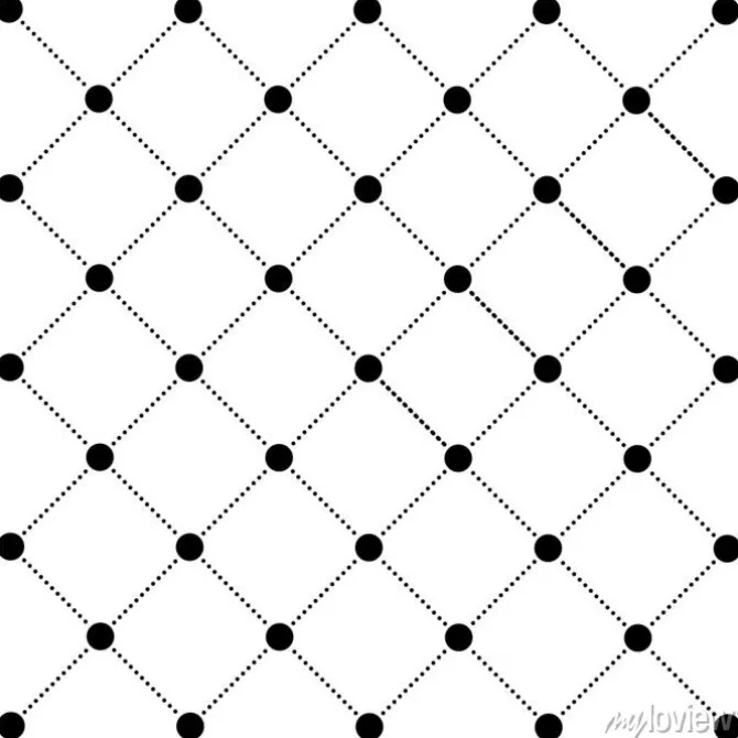 Tapeta: Kropka linia siatki wektor wzór nowoczesne tło