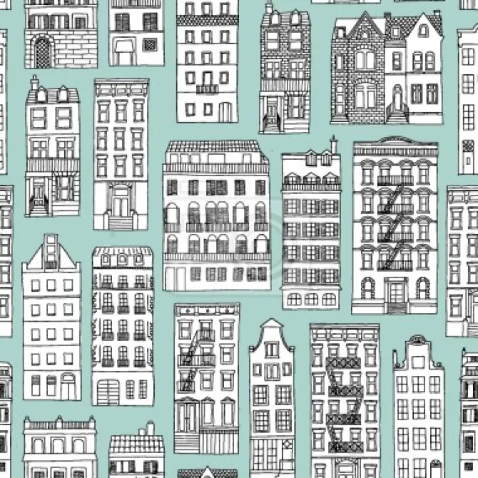 Tapeta: Kształty domów