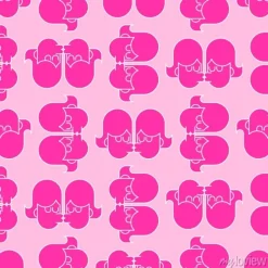 Tapeta: Lesbijki całuje tło. wzór bez szwu lgbt. dziewczyny pocałują