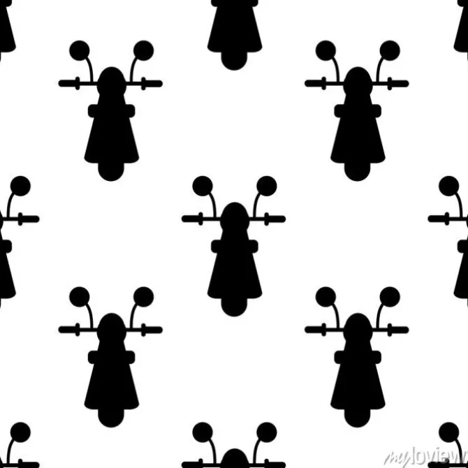 Tapeta: Śliczne dzieci wzór motocykla dla dziewcząt i chłopców. kolorowy