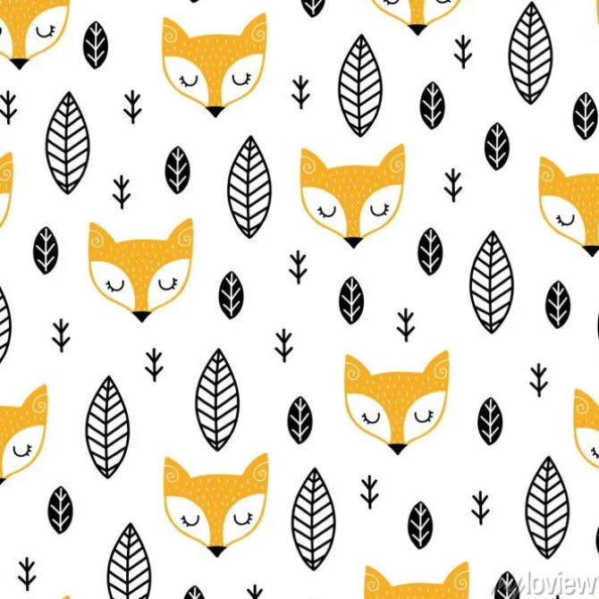 Tapeta: Listki i główki lisków