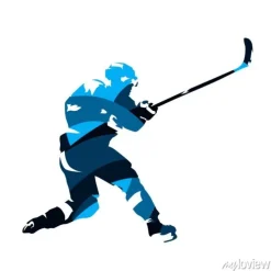 Tapeta: Lodowy gracz w hokeja strzelaniny krążek hokojowy, abstrakcjonistyczna