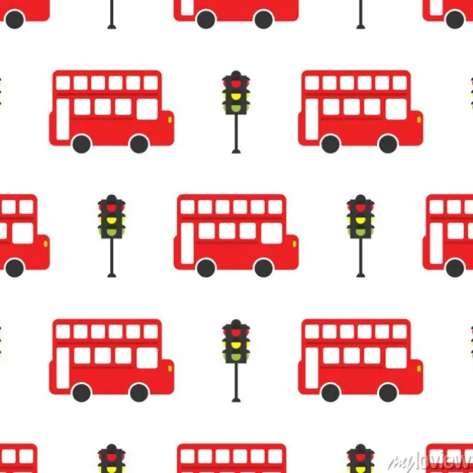 Tapeta: London wektora bez szwu deseń