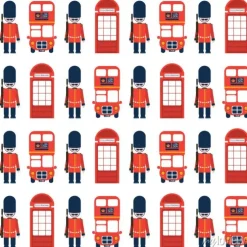 Tapeta: London wektora bez szwu deseń