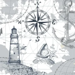 Tapeta: Marynistyczna kompozycja