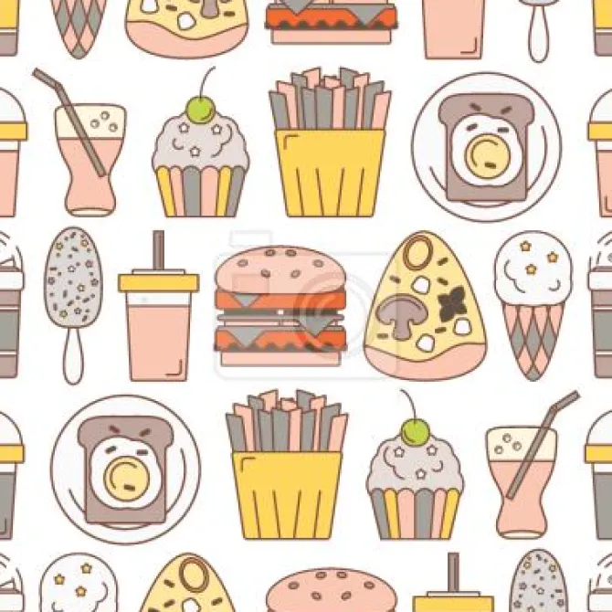 Tapeta: Menu szybkie jedzenie