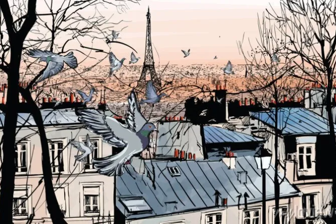 Tapeta: Montmartre w paryżu