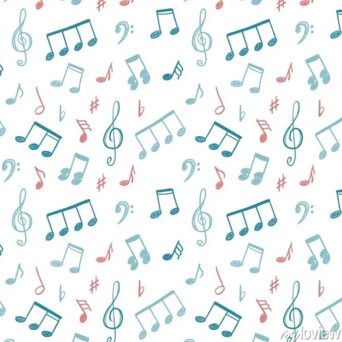 Tapeta: Music notes texture