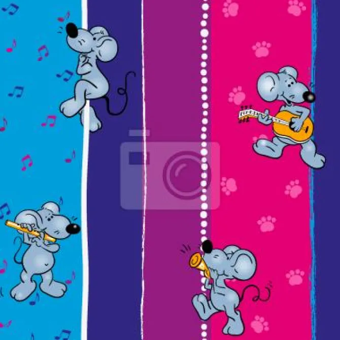 Tapeta: Muzyczne myszy