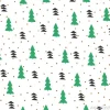 Tapeta: Nowy rok wzór z choinek. rysowane ręcznie. biały, brązowy, zielony,