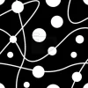 Tapeta: Okrągłe rundy czarno-białe