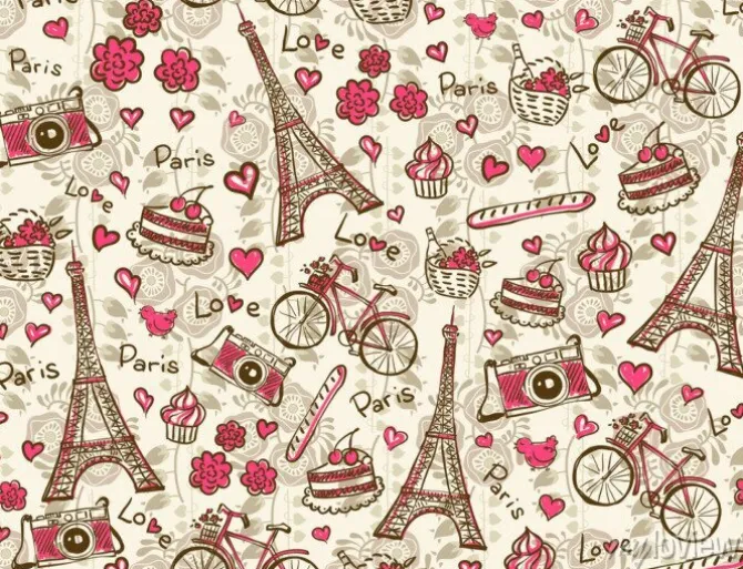 Tapeta: Paryż rocznika tle