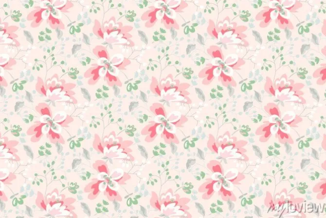 Tapeta: Pattern with pretty small flowers, little floral liberty seamless