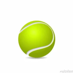 Tapeta: Piłka tenisowa na białym tle