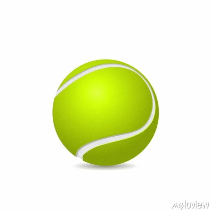 Tapeta: Piłka tenisowa na białym tle