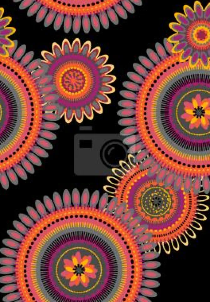 Tapeta: Podróż mandale floral