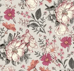 Tapeta: Polne kwiaty w stylu vintage