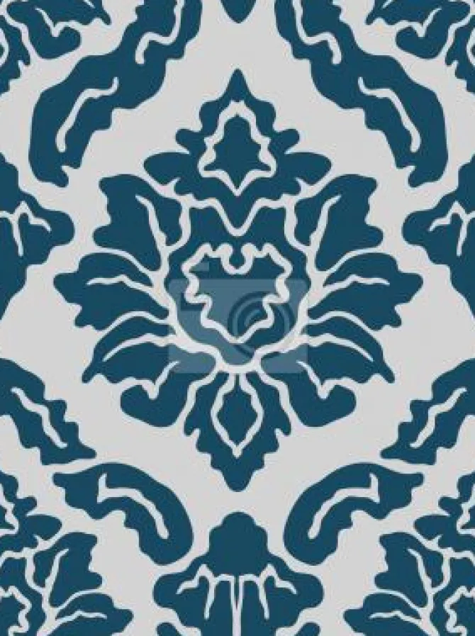 Tapeta: Pop barokowy niebieski