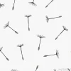Tapeta: Proste bez szwu deseń z latających dandelion nasion lub achenes