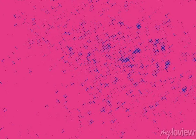 Tapeta: Półtony różowy i niebieski komiks stylu retro tło układ