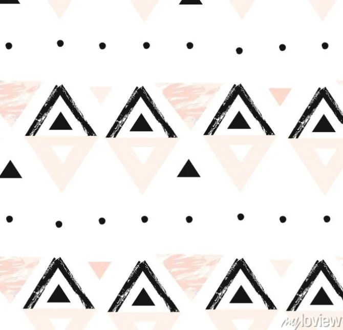 Tapeta: Ręcznie rysowane wektor streszczenie nowoczesny skład geometryczny