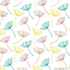 Tapeta: Ręcznie rysowane wzór z ozdobny nasiona mniszka lekarskiego.