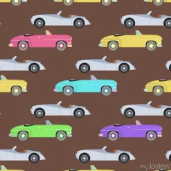 Tapeta: Retro samochód ilustracji wektorowych bez szwu.