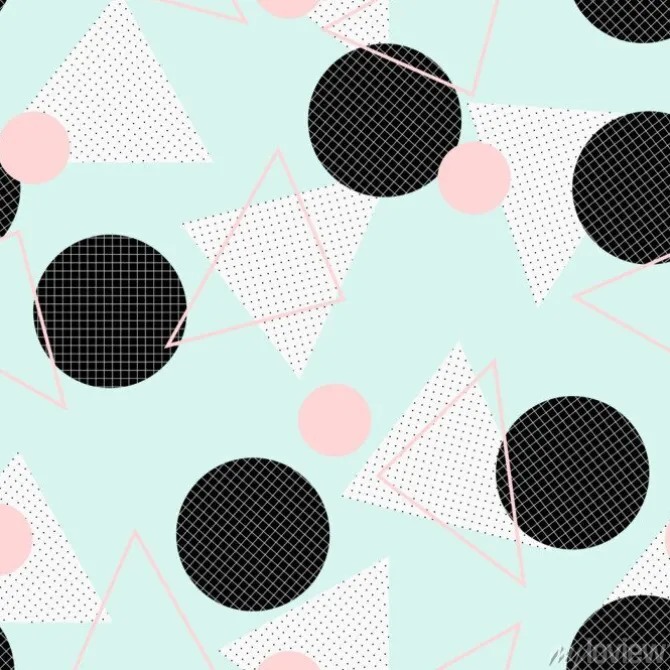 Tapeta: Retro wzór geometryczny