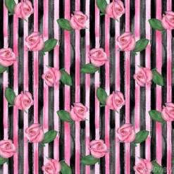 Tapeta: Różowa róża pąki bezszwowe wzór