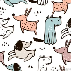 Tapeta: Rysunkowe zabawne pieski