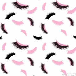 Tapeta: Rzęsy z efektem brokatu sealmess wektor wzór