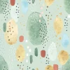 Tapeta: Seamless abstract pattern with colorful watercolor spots, dots