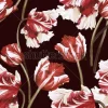 Tapeta: Seamless floral pattern with tulips, watercolor