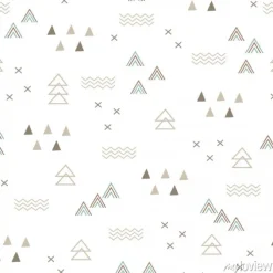 Tapeta: Seamless pattern abstract teepee tent plus sign cross design