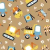 Tapeta: Seamless pattern cartoon of construction vehicles, construction