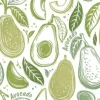 Tapeta: Seamless pattern with avocado. healthy vegan food. stamp printing.