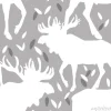 Tapeta: Seamless pattern with moose vintage style. an adult elk with