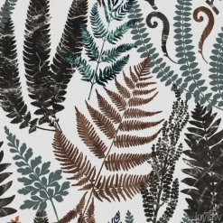 Tapeta: Seamless pattern with fern leaf and forest plant. beautiful botanical
