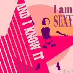 Tapeta: Sexy sylwetka kobiety, bielizna fason. jestem sexy tekstu