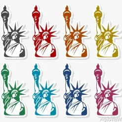 Tapeta: Statue of liberty ikona - ilustracja