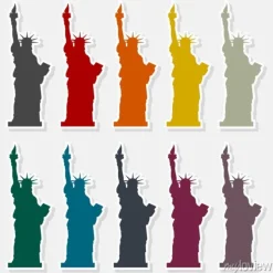 Tapeta: Statue of liberty ikona - ilustracja