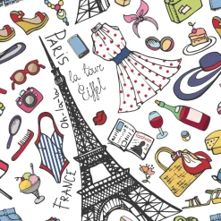 Tapeta: Summer fashion seamless pattern