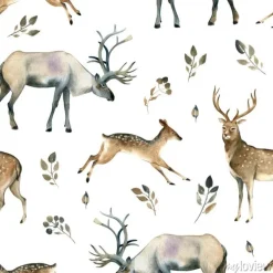 Tapeta: Szkic akwarela akwarela realistyczne leśne. wzór szwów na temat