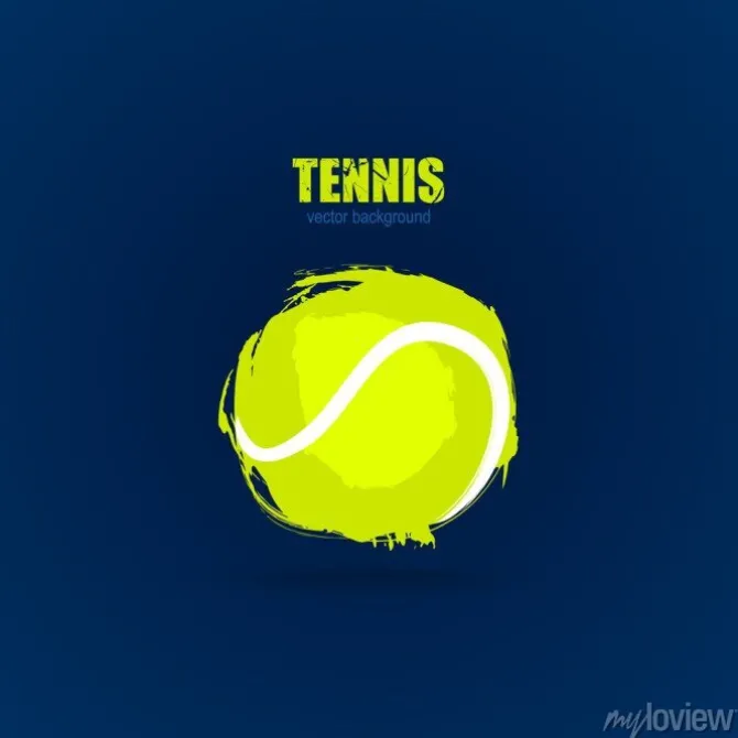 Tapeta: Tenis, piłka streszczenie, projekt, element baneru sportowego,