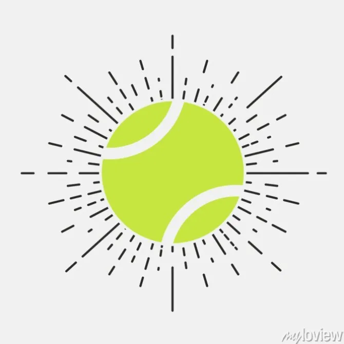Tapeta: Tenis starodawny logo, ikona, etykieta. ilustracji wektorowych