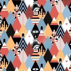 Tapeta: Trójkątów patchworku