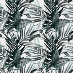 Tapeta: Tropikalne liście tworzące powtarzalny wzór